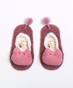 Funny Animals Warm Fluffy Baby Socks Children & Baby Fashion FASHION & STYLE cb5feb1b7314637725a2e7: Blue|Brown|Deep Pink|Lake Blue|Maroon|Navy 