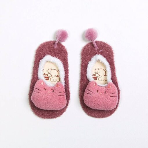 Funny Animals Warm Fluffy Baby Socks Children & Baby Fashion FASHION & STYLE cb5feb1b7314637725a2e7: Blue|Brown|Deep Pink|Lake Blue|Maroon|Navy