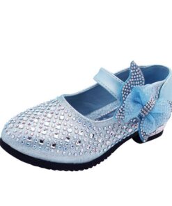 Girl’s Sandals With Bow And Rhinestones Children & Baby Fashion FASHION & STYLE cb5feb1b7314637725a2e7: Blue|Pink|Silver|Yellow 