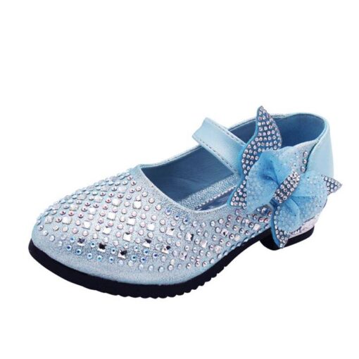 Girl’s Sandals With Bow And Rhinestones Children & Baby Fashion FASHION & STYLE cb5feb1b7314637725a2e7: Blue|Pink|Silver|Yellow