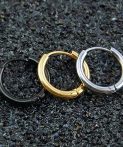Punk Style Men’s Earrings JEWELRY & ORNAMENTS Men's Jewelry cb5feb1b7314637725a2e7: Black|Gold|Silver 