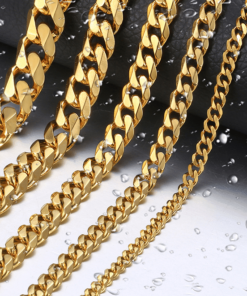 Luxury Men’s Chain Necklace JEWELRY & ORNAMENTS Men's Jewelry cb5feb1b7314637725a2e7: Black|Gold|Silver 