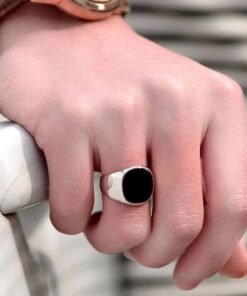 Classic Black Enamel Ring JEWELRY & ORNAMENTS Men's Jewelry 2ced06a52b7c24e002d45d: 10|11|12|7|8|9 