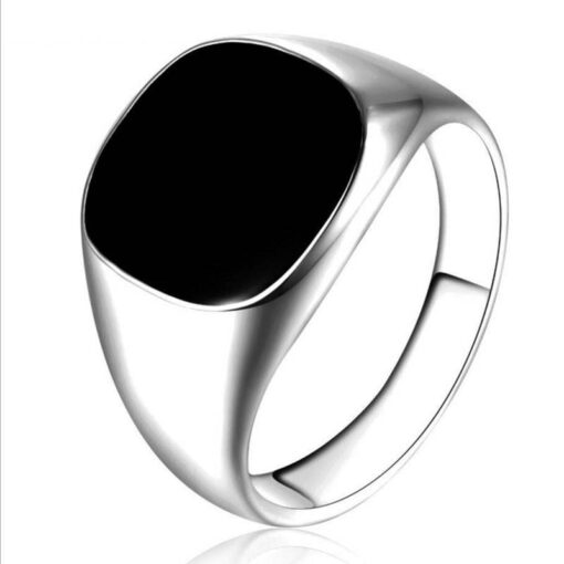 Classic Black Enamel Ring JEWELRY & ORNAMENTS Men's Jewelry 2ced06a52b7c24e002d45d: 10|11|12|7|8|9