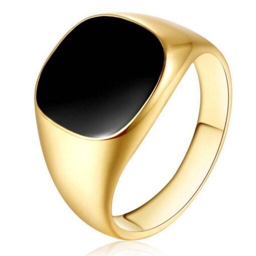 Classic Black Enamel Ring JEWELRY & ORNAMENTS Men's Jewelry 2ced06a52b7c24e002d45d: 10|11|12|7|8|9