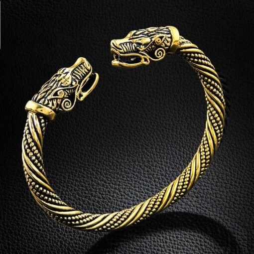 Men’s Dragon Shaped Metal Bracelet JEWELRY & ORNAMENTS Men's Jewelry 8d255f28538fbae46aeae7: Gold Plated|Silver Plated