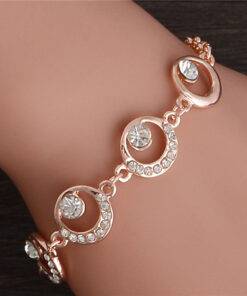 Women’s Romantic Crystal Bracelet Bracelets & Bangles JEWELRY & ORNAMENTS Metals Type: Zinc Alloy