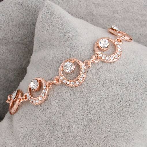 Women’s Romantic Crystal Bracelet Bracelets & Bangles JEWELRY & ORNAMENTS Metals Type: Zinc Alloy