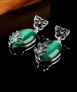 Women’s Earrings with Opal Stone Earrings JEWELRY & ORNAMENTS 8d255f28538fbae46aeae7: Silver 