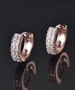 Women’s Vintage Crystal Hoop Earrings Earrings JEWELRY & ORNAMENTS 8d255f28538fbae46aeae7: Gold|Rose Gold|White Gold 