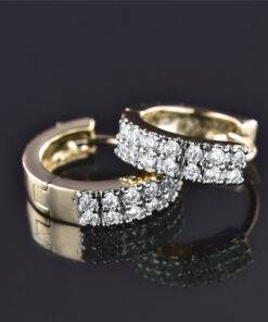 Women’s Vintage Crystal Hoop Earrings Earrings JEWELRY & ORNAMENTS 8d255f28538fbae46aeae7: Gold|Rose Gold|White Gold 
