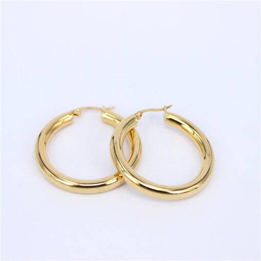 Stainless Steel Hoop Earrings Earrings JEWELRY & ORNAMENTS a559b87068921eec05086c: Gold 3 cm / 1.18 inch|Gold 4 cm / 1.57 inch|Gold 5 cm / 1.97|Gold 6 cm / 2.36 inch|Gold 7 cm / 2.76 inch|Gold 8 cm / 3.15 inch|Silver 3 cm / 1.18 inch|Silver 4 cm / 1.57 inch|Silver 5 cm / 1.97 inch|Silver 6 cm / 2.36 inch|Silver 7 cm / 2.76 inch|Silver 8 cm / 3.15 inch
