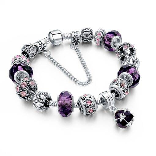 Women’s Tibetan Silver Charm Bracelet Bracelets & Bangles ae284f900f9d6e21ba6914: Blue|Bright Red|Dark Purple|Deep Blue|Deep Purple|Grass Green|Green|Lake Blue|Light Blue|Light Purple|Ocean Blue|Orange|Purple|Red|Sky Blue|Violet|Wine Red