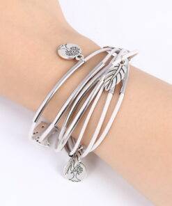 Fashion Silver Charm Leaves Bracelets 8d255f28538fbae46aeae7: Set 1|Set 2|Set 3|Set 4 