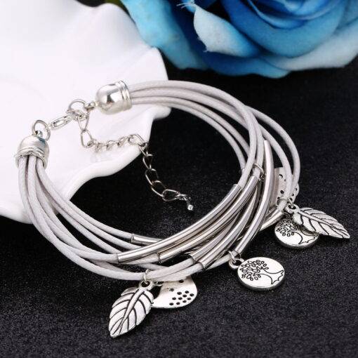 Fashion Silver Charm Leaves Bracelets 8d255f28538fbae46aeae7: Set 1|Set 2|Set 3|Set 4