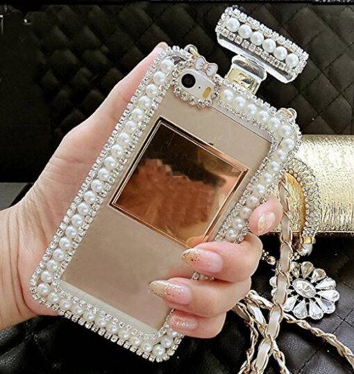 Luxury Jeweled Perfume Bottle Silicone Women’s Phone Case Perfume & Body Mist PERFUME & FRAGRANCES a1fa27779242b4902f7ae3: 1|2