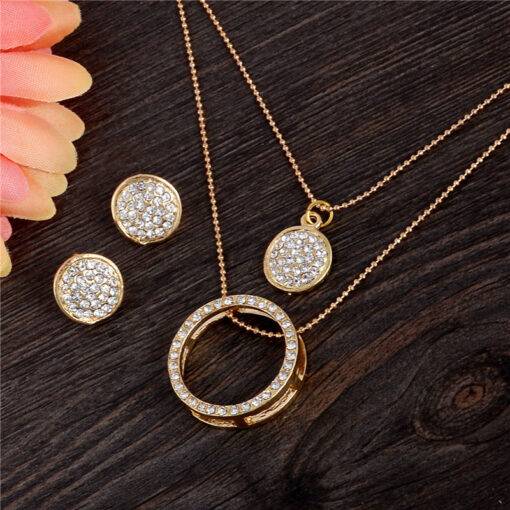 Crystal Round Shape Jewelry Set JEWELRY & ORNAMENTS Jewelry Sets Item Type: Jewelry Sets