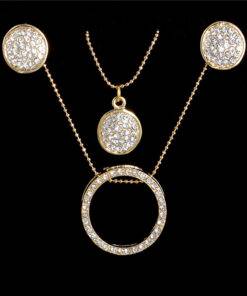 Crystal Round Shape Jewelry Set JEWELRY & ORNAMENTS Jewelry Sets Item Type: Jewelry Sets 