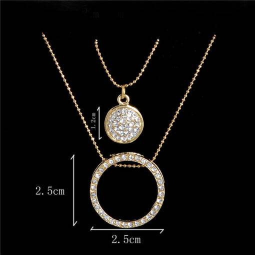 Crystal Round Shape Jewelry Set JEWELRY & ORNAMENTS Jewelry Sets Item Type: Jewelry Sets