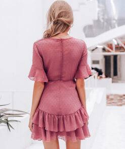 Bohemian Chiffon Dark Pink Dress Dresses & Jumpsuits FASHION & STYLE 6f6cb72d544962fa333e2e: L|M|S 