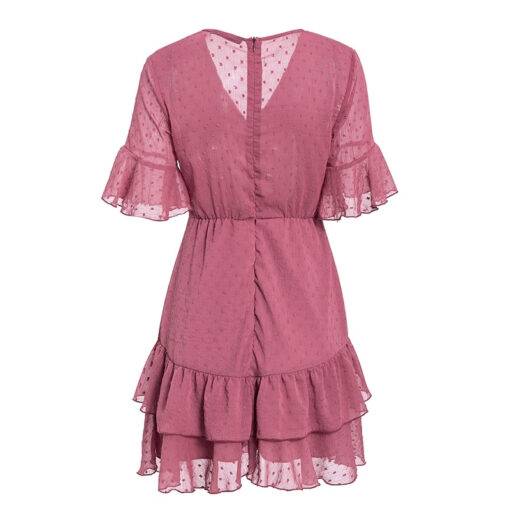 Bohemian Chiffon Dark Pink Dress Dresses & Jumpsuits FASHION & STYLE 6f6cb72d544962fa333e2e: L|M|S