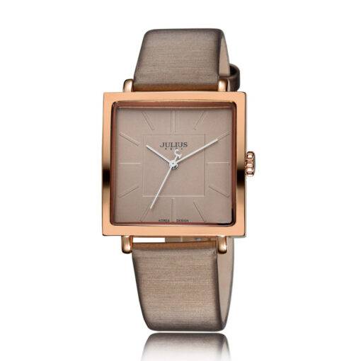 Shimmering Leather Square Women’s Watches Analog Watch WATCHES & ACCESSORIES cb5feb1b7314637725a2e7: Beige|Black|Brown|Gray