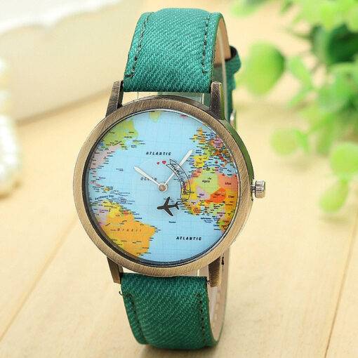 Travel Around The World Watches Analog Watch WATCHES & ACCESSORIES cb5feb1b7314637725a2e7: Black|Blue|Coffee|Green|Red|White|Yellow