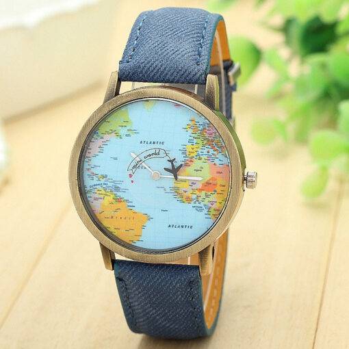 Travel Around The World Watches Analog Watch WATCHES & ACCESSORIES cb5feb1b7314637725a2e7: Black|Blue|Coffee|Green|Red|White|Yellow