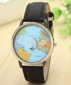 Travel Around The World Watches Analog Watch WATCHES & ACCESSORIES cb5feb1b7314637725a2e7: Black|Blue|Coffee|Green|Red|White|Yellow 