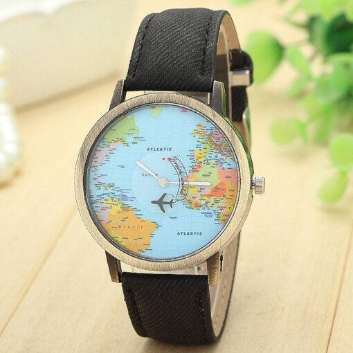 Travel Around The World Watches Analog Watch WATCHES & ACCESSORIES cb5feb1b7314637725a2e7: Black|Blue|Coffee|Green|Red|White|Yellow