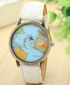 Travel Around The World Watches Analog Watch WATCHES & ACCESSORIES cb5feb1b7314637725a2e7: Black|Blue|Coffee|Green|Red|White|Yellow 