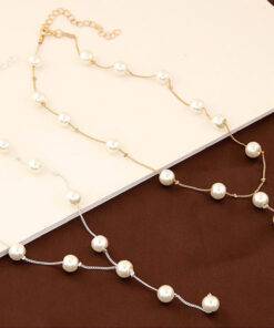 Imitation Pearl Bridal Jewelry Sets Bridal Sets WEDDING & GIFTS cb5feb1b7314637725a2e7: Gold|Silver 