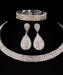 Classic Rhinestone Crystal Wedding Jewelry Set Bridal Sets WEDDING & GIFTS a1fa27779242b4902f7ae3: 1 Layer|2 Layer|3 Layer|4 Layer|5 Layer 