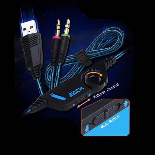 Glaring Glowing Gaming Headphones with Microphone Headphones & Speakers PHONES & GADGETS cb5feb1b7314637725a2e7: Blue Black|Blue PVC Package-2|H4 Blue No Box|H4 Red No Box|Orange Black|Red No Retail Box|Red PVC Package-2