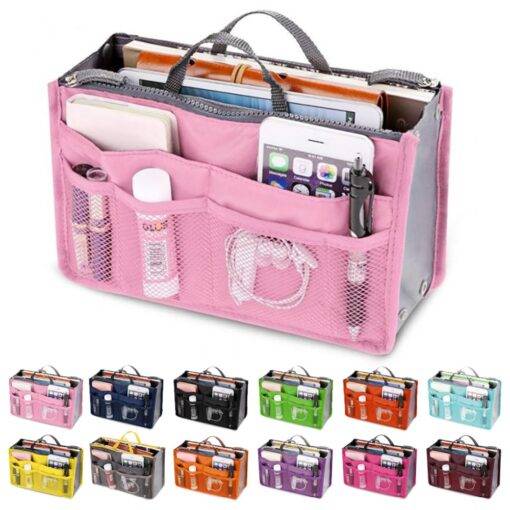 Women’s Makeup Organizer Bag BEAUTY & SKIN CARE Hand Bags & Wallets SHOES, HATS & BAGS cb5feb1b7314637725a2e7: Black|Blue|Green|Grey|Orange|Pink|Purple|Red|Rosy|Sky Blue|Yellow