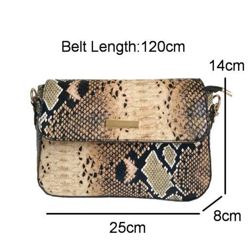 Serpentine Printed Shoulder Bag Hand Bags & Wallets SHOES, HATS & BAGS cb5feb1b7314637725a2e7: Black|Brown|Red