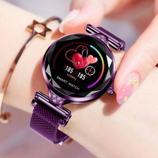 Women’s Colorful Fashion Metal Smart Watch Smart Watches WATCHES & ACCESSORIES cb5feb1b7314637725a2e7: Blue|Gold|Purple|Silver