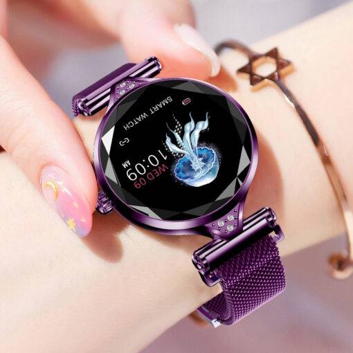 Women’s Colorful Fashion Metal Smart Watch Smart Watches WATCHES & ACCESSORIES cb5feb1b7314637725a2e7: Blue|Gold|Purple|Silver