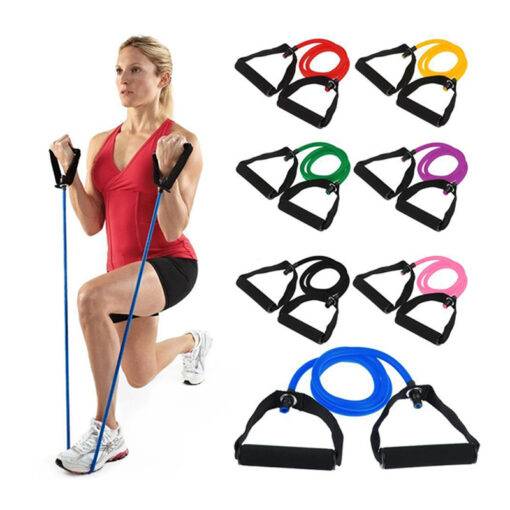 Elastic Resistance Training Fitness Exercise Band HEALTH & FITNESS cb5feb1b7314637725a2e7: Black|Blue|Green|Pink|Purple|Red|Yellow