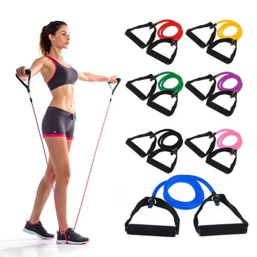 Elastic Resistance Training Fitness Exercise Band HEALTH & FITNESS cb5feb1b7314637725a2e7: Black|Blue|Green|Pink|Purple|Red|Yellow