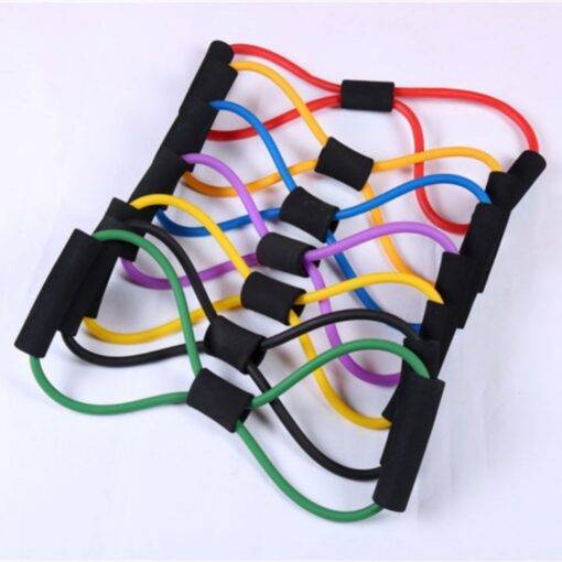 Latex Resistance Bands for Fitness HEALTH & FITNESS cb5feb1b7314637725a2e7: Black|Blue|Green|Pink|Purple|Red|Yellow