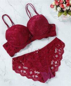 Women’s Lace Bra Set Bras & Lingerie FASHION & STYLE cb5feb1b7314637725a2e7: Black|Blue|Pink|Wine Red 