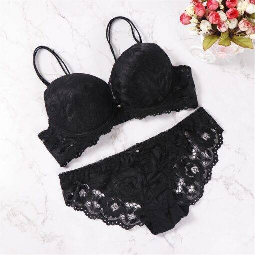 Women’s Lace Bra Set Bras & Lingerie FASHION & STYLE cb5feb1b7314637725a2e7: Black|Blue|Pink|Wine Red