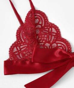 Women’s Sexy Lace Red Lingerie Set Bras & Lingerie FASHION & STYLE cb5feb1b7314637725a2e7: Red 