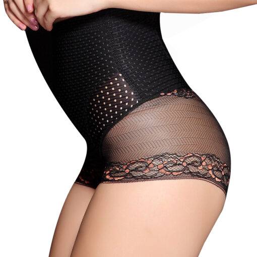 Women’s High Waist Mesh Dot Shaping Panties Bras & Lingerie FASHION & STYLE cb5feb1b7314637725a2e7: Beige|Black