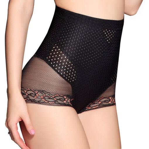 Women’s High Waist Mesh Dot Shaping Panties Bras & Lingerie FASHION & STYLE cb5feb1b7314637725a2e7: Beige|Black