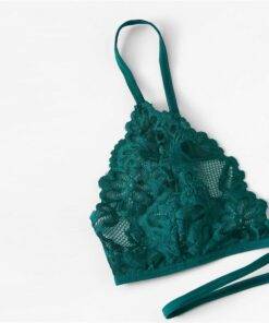 Women’s Floral Lace Embroidery Green Lingerie Set Bras & Lingerie FASHION & STYLE cb5feb1b7314637725a2e7: Green 