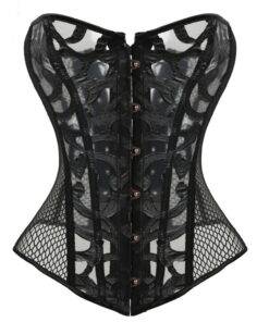 Sexy Gothic Transparent Lace Women’s Corset Bras & Lingerie FASHION & STYLE cb5feb1b7314637725a2e7: Black|White