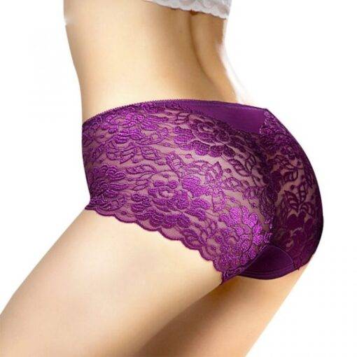 Comfortable Seamless Transparent Lace Women’s Panties Bras & Lingerie FASHION & STYLE cb5feb1b7314637725a2e7: Beige|Black|Purple|Red