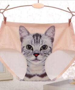 Lovely Kitten Printed Breathable Cotton Women’s Panties Bras & Lingerie FASHION & STYLE cb5feb1b7314637725a2e7: Beige|Pink|Sky Blue|White 